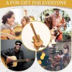 Personalized Wooden Guitar Pick Box – Acoustic Guitar-Shaped Holder & Stand - Image 10