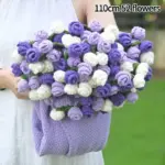 Hand-Knitted Rose Blanket DIY Kit & Ready-Made Gift for Mother's Day Valentine's Day - Image 13
