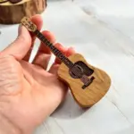 Personalized Wooden Guitar Pick Box – Acoustic Guitar-Shaped Holder & Stand - Image 4