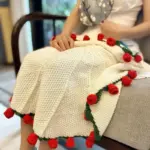 Hand-Knitted Rose Blanket 🌹 - Image 5
