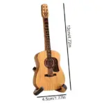 Personalized Wooden Guitar Pick Box – Acoustic Guitar-Shaped Holder & Stand - Image 6