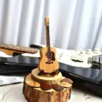 Personalized Wooden Guitar Pick Box – Acoustic Guitar-Shaped Holder & Stand - Image 7