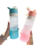 650ml (22oz) Spray Water Bottle – Large Capacity Sports Cup with Cooling Mist Function - Image 2