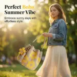 Boho Crochet Flower Shoulder Bag – Lightweight Summer Pouch Bag - Image 4