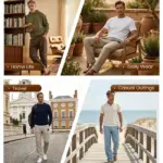 Men's Breathable Straight-Leg Trousers – Lightweight Cotton Blend Casual Pants - Image 8