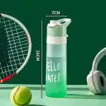 650ml (22oz) Spray Water Bottle – Large Capacity Sports Cup with Cooling Mist Function - Image 8