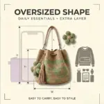 Boho Crochet Flower Shoulder Bag – Lightweight Summer Pouch Bag - Image 8