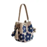 Boho Crochet Flower Shoulder Bag – Lightweight Summer Pouch Bag - Image 10