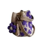 Boho Crochet Flower Shoulder Bag – Lightweight Summer Pouch Bag - Image 11