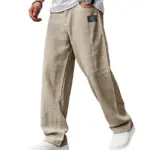 Men's Breathable Straight-Leg Trousers – Lightweight Cotton Blend Casual Pants - Image 14